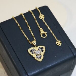 Buccellati Retro Court Style Beaded Brassica Double-sided Necklace with Diamonds